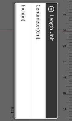 Ruler(cm,inch) android App screenshot 0