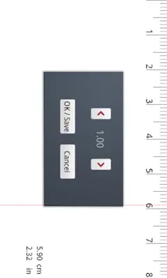 Ruler(cm,inch) android App screenshot 1